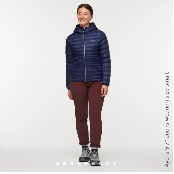 Cotopaxi Women's XL Fuego Hooded Down Jacket Puffer Maritime Blue NWT Puff Puffy - Picture 10 of 16